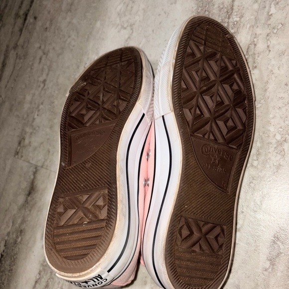 Converse Pink Canvas High-Tops - Picture 4 of 6